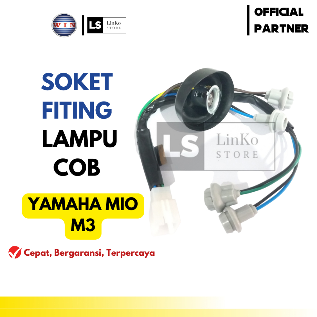 Win Soket Fitting Lampu Depan Mio 125 M3 Kabel Cob Kualitas Bagus