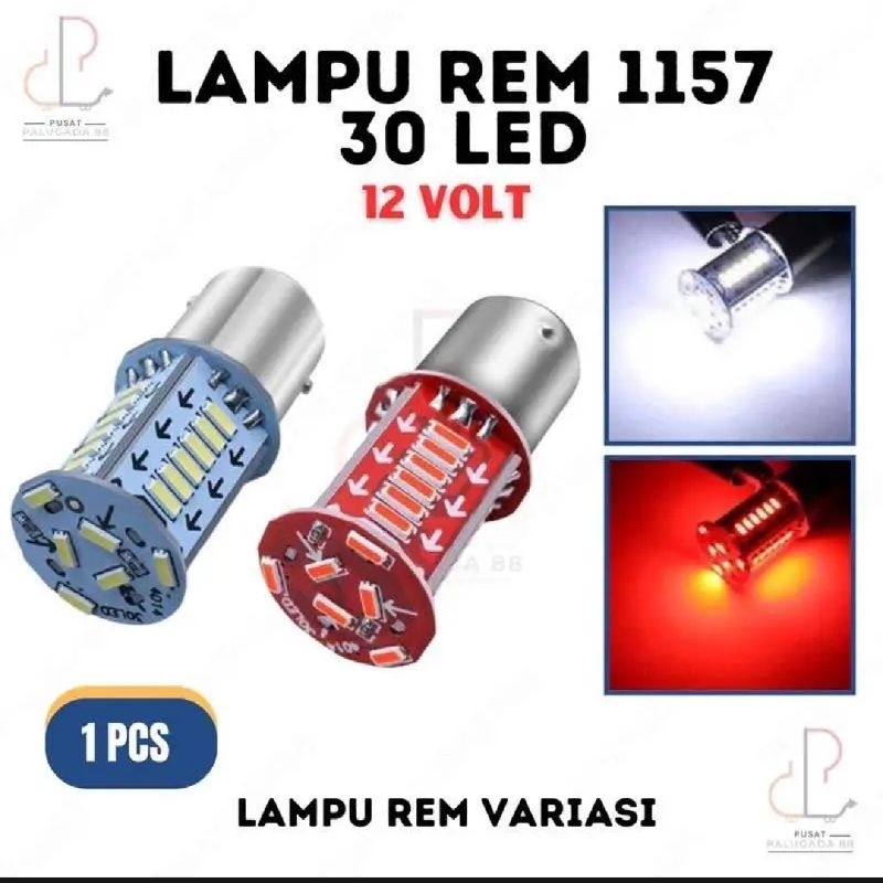 COD Lampu Rem Stop LED Bayonet 30 Mata Running Kedip Lampu Stop Jagung 30 Led Universal Lampu Stop M