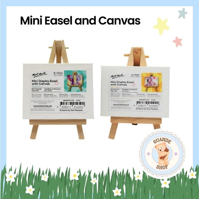 

Mont Marte Easel Lukis Kayu Mini Stand Kanvas Oil Painting Canvas