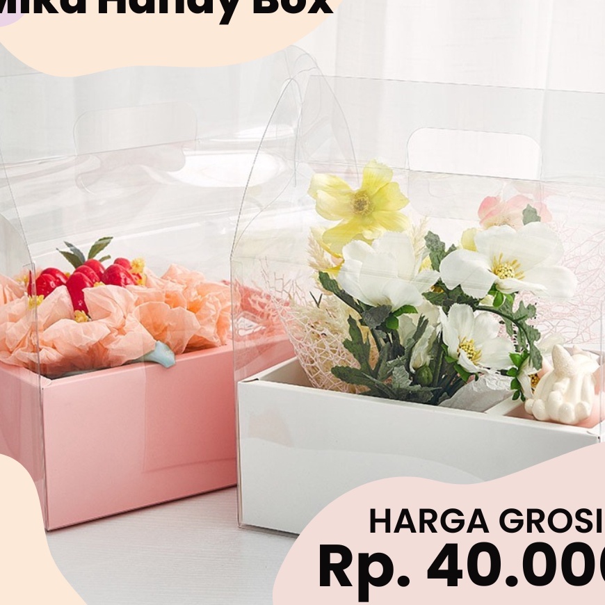 

TERUPDATE MIKA HANDY BOX Bongbong Wrap Box Kue Box Kado Transparan Box Bunga Box Bunga Mika Box Bunga Bening Kado Lipat Kotak kerajinan tangan Box Bunga Florist Soft Box