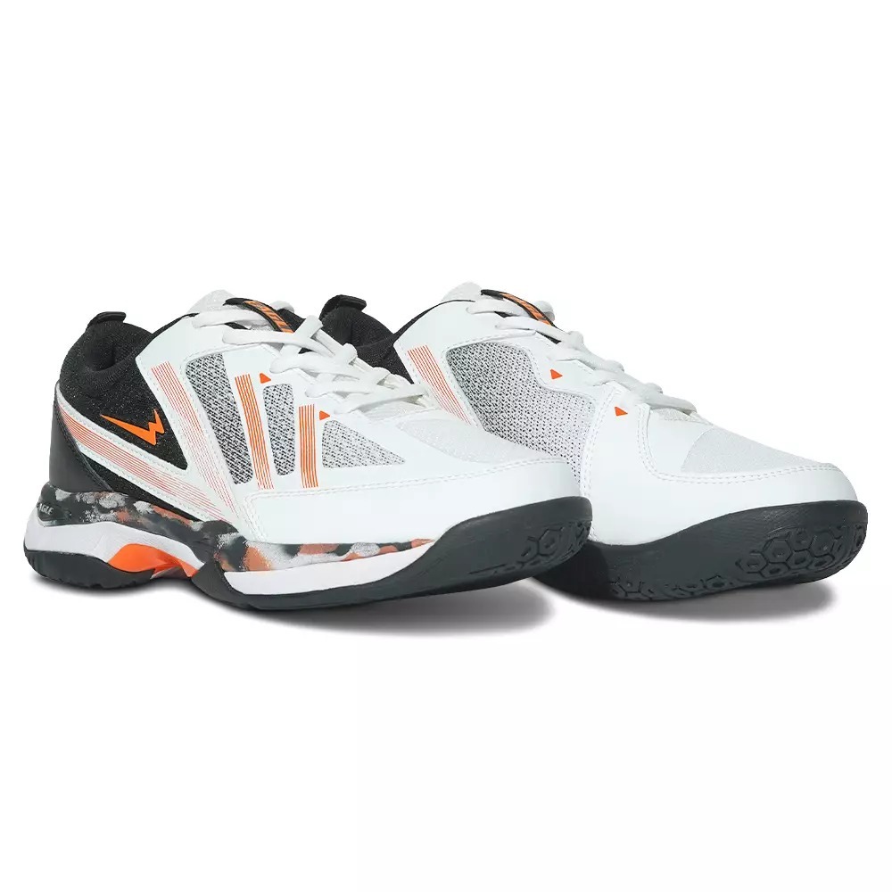 Eagle ZEPHYR PUTIH/HITAM - Sepatu Badminton