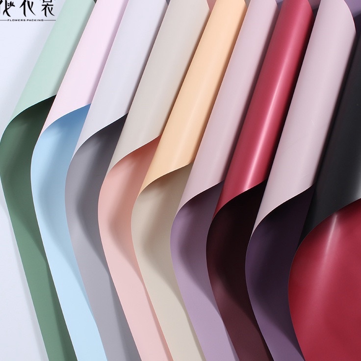 

TERDAHSYAT 2Lembar Wrapping Paper Bi color Cellophane Kertas Bunga Dua Warna Murah BEST SELLER