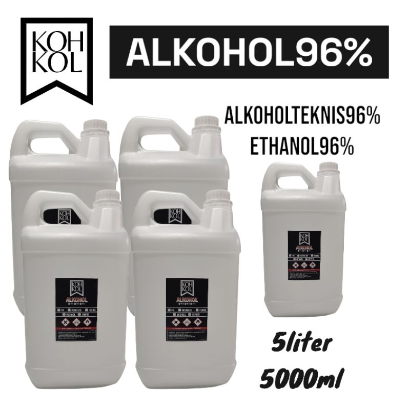 KOHKOL - Alkohol96% 5liter -  Alkohol Teknis 96% 5Liter