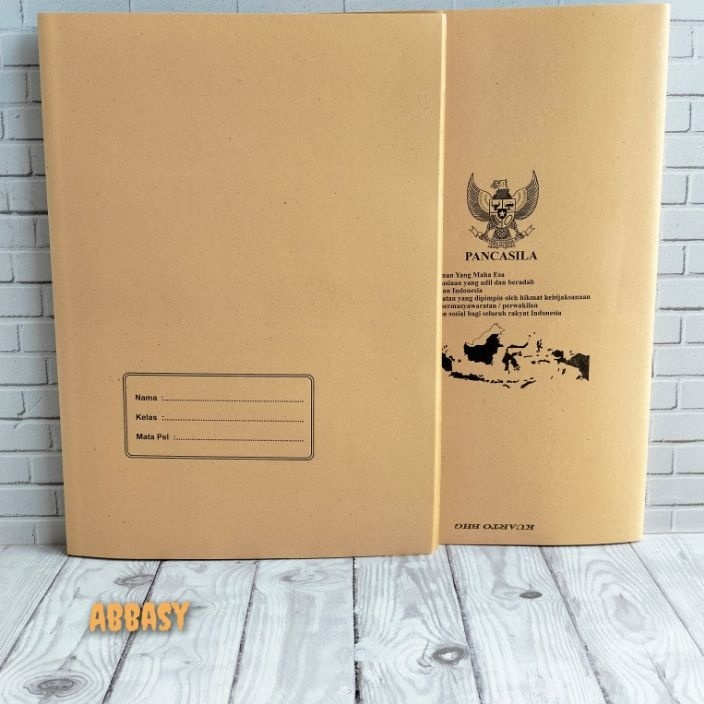 

TOP PRODUK Sampul Buku Coklat UK kwarto Nama perpack isi 2 lembar