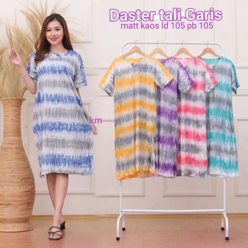 Daster kaos Batik model Leher tali Non Busui Non Ruffle pakaian perempuan Dewasa model Daster Dres
