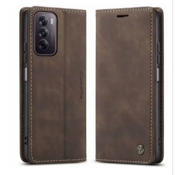 CaseMe 013 OPPO RENO 12 5G / RENO 12 PRO 5G / RENO 12F 4G 5G Vintage Style Matte Texture Soft PU Lea