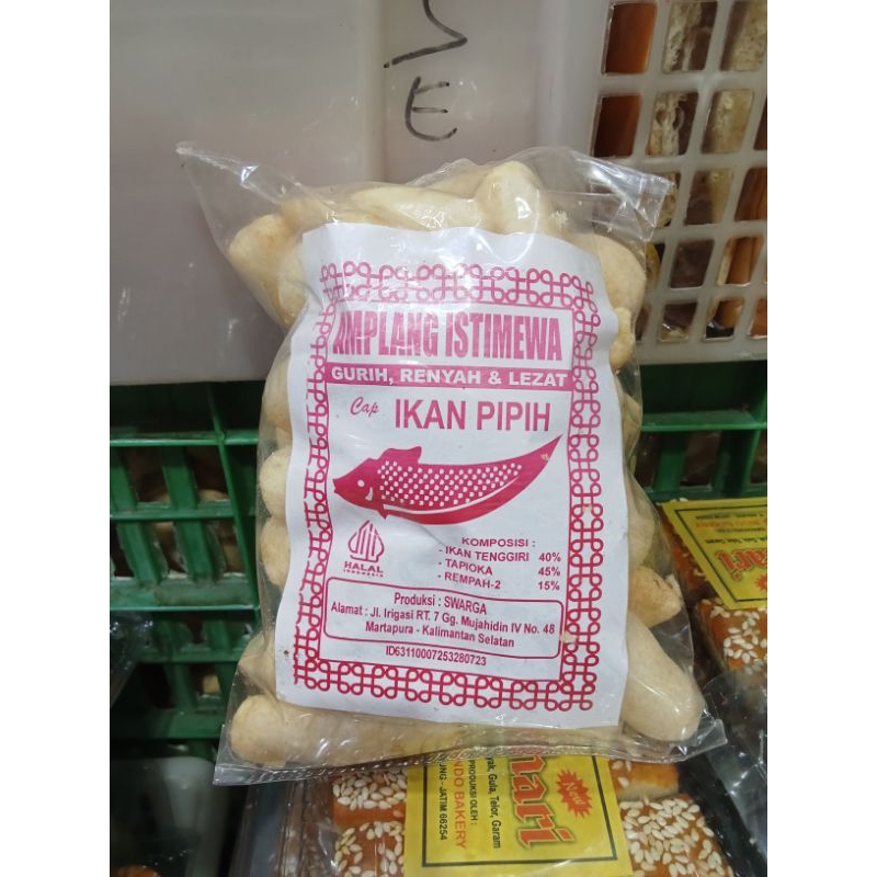 

CEMILAN AMPLANG .IKAN PIPIH ASLI