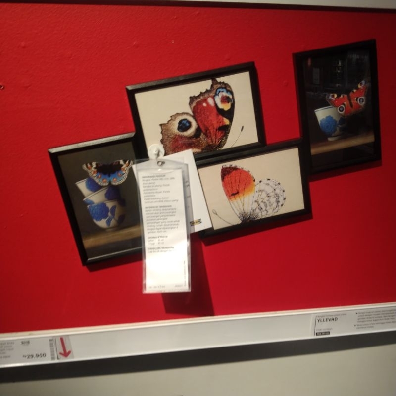 Bingkai foto Frame kolase 4 Foto Pigura foto 3R Bahan Plastik