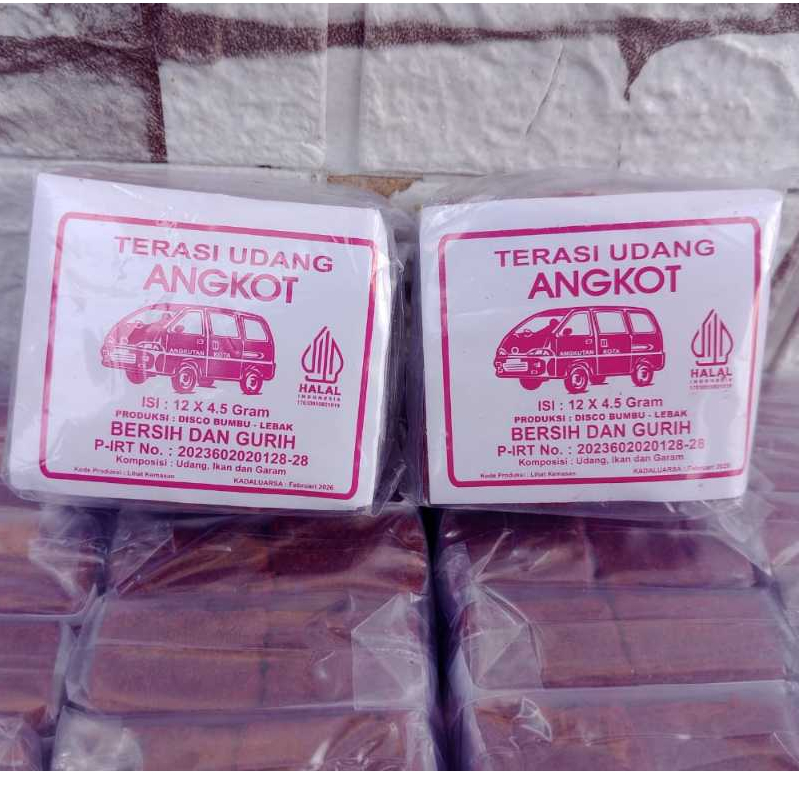 

Terasi Udang Cap Angkot (1 bungkus isi 12pcs)