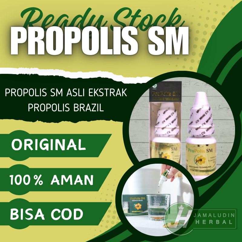 PROPOLIS SM Untuk Sakit Telinga Berdengung - Obat Tetes ASLI Mengatasi Kuping Berdenging. Bergemuruh