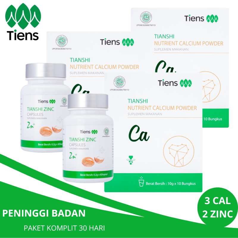

Super Grow Up KALSIUM Tiens / Tianshi Susu Calsium 120 zinc 30 Sachet Original Tiens Peninggi Badan