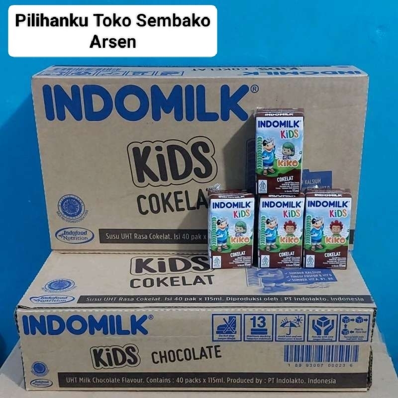 

SUSU UHT INDOMILK KIDS COKELAT isi 40pcs 115ml