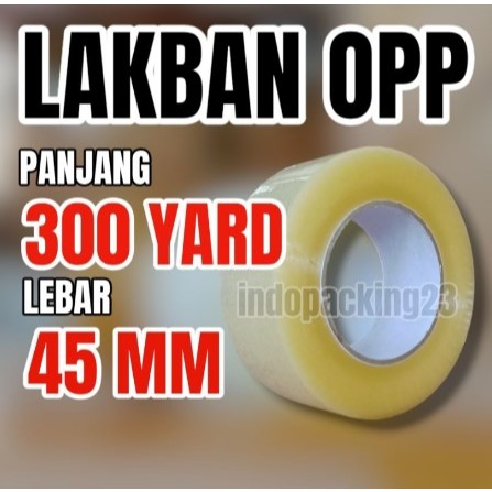 

LAKBAN 300Y - 45MM/ LAKBAN JUMBO 300 Y - 45 MM/ LAKBAN MURAH / ISOLASI