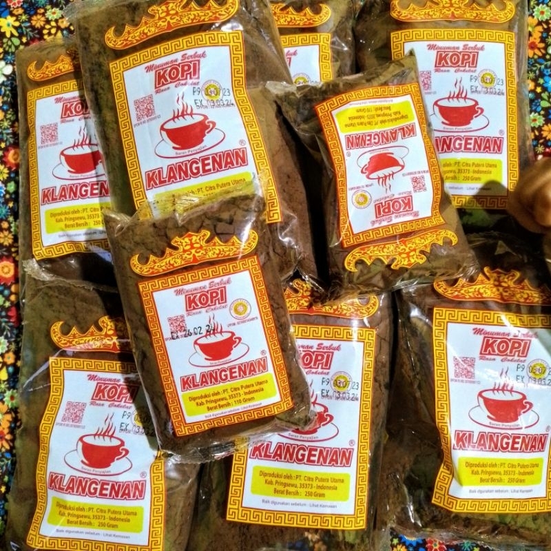 

kopi klangenan asli lampung ((1pak isi 10x110g)