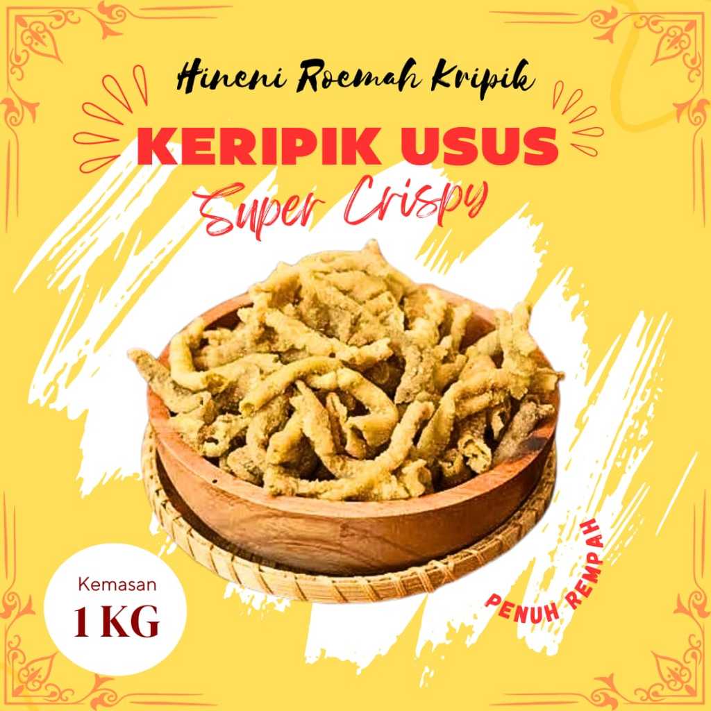 

1kg Kripik Usus Ayam Crispy Keripik Usus Murah Gurih Enak Renyah Keripik Usus