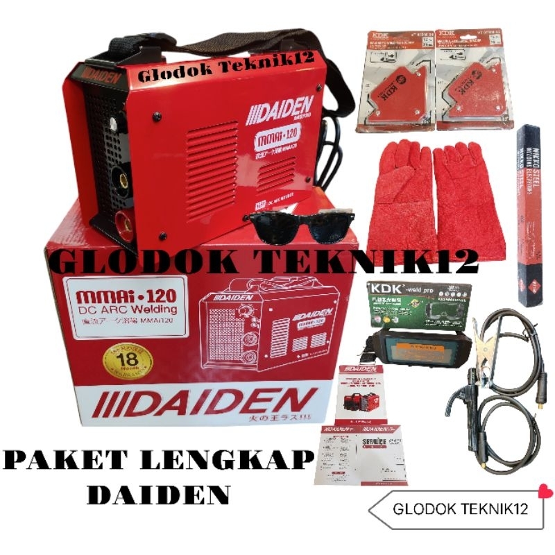 MESIN LAS DAIDEN MMAI 120 / MESIN LAS INVERTER DAIDEN MMA 120 / TRAFOLAS DAIDEN MMAI 120 A