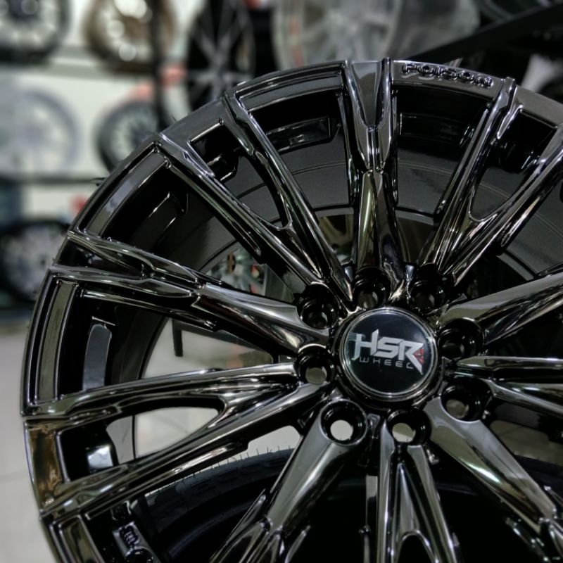 velg mobil ring 17 black crome hsr senorita bisa buat freed raize rocky avanza dll free ongkir