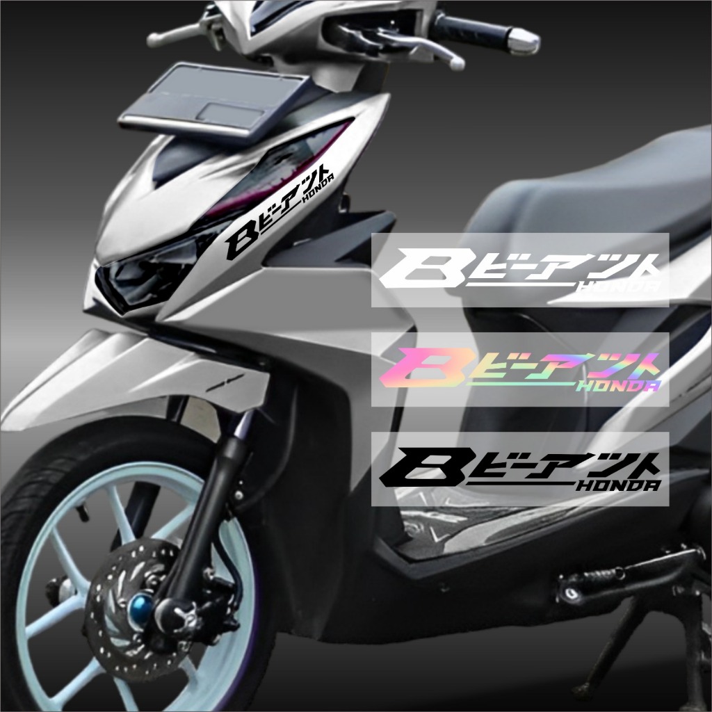 Stiker Cutting BEAT KANJI JEPANG  Sticker MOTOR BEAT KANJI JEPANG Termurah&Terlaris