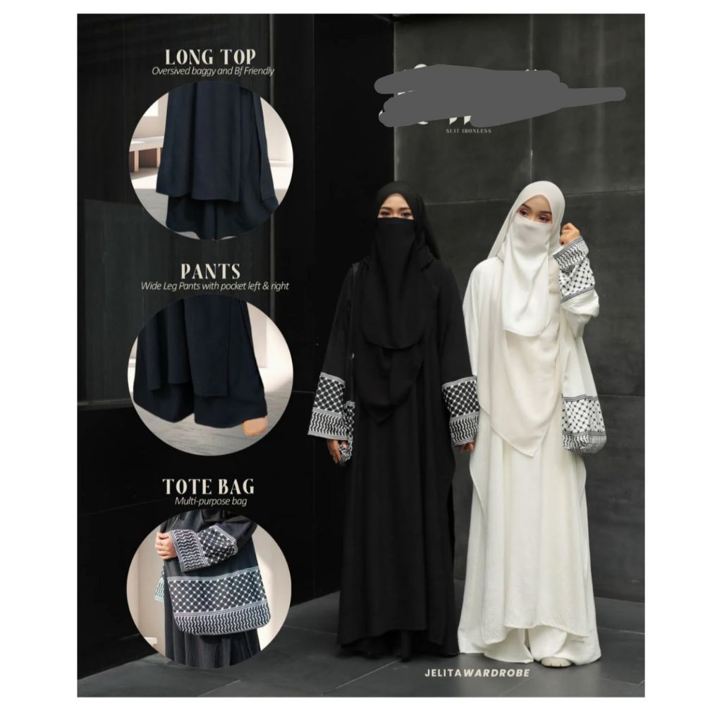 Jedda Set Rok Abaya Wanita - Abaya Set Rok - Set Rok Wanita