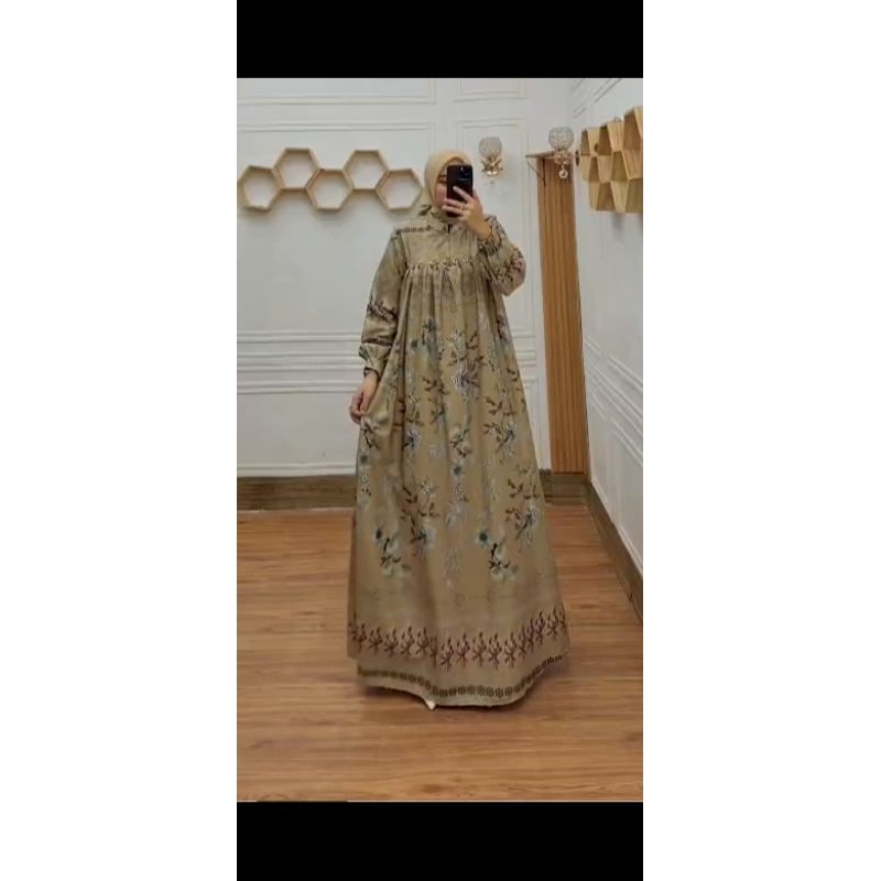 TERBARU ARRAZZAQ GAMIS ASIYAH SATIN SERAGAM PENGAJIAN PERNIKAHAN LAMARAN DRESS MUSLIM ECER GROSIR