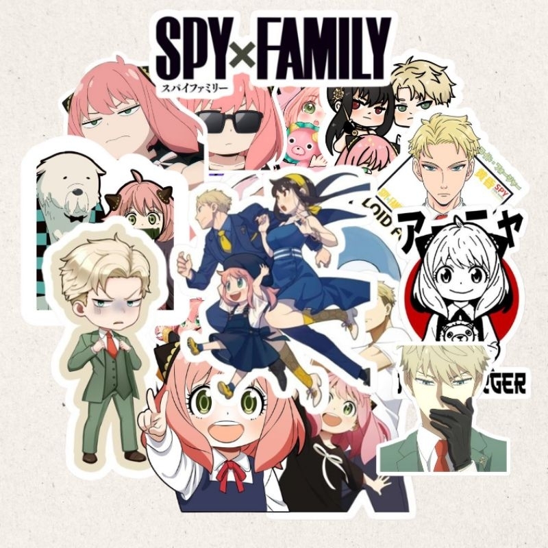 

STICKER ANIME SPY X FAMILY 1 SET ISI 15 PCS