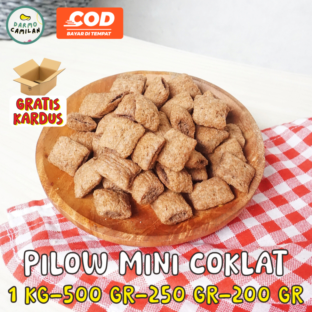 

Pillow Mini Coklat 1kg 500gr 250gr Bantal Sereal - DARMO CAMILAN