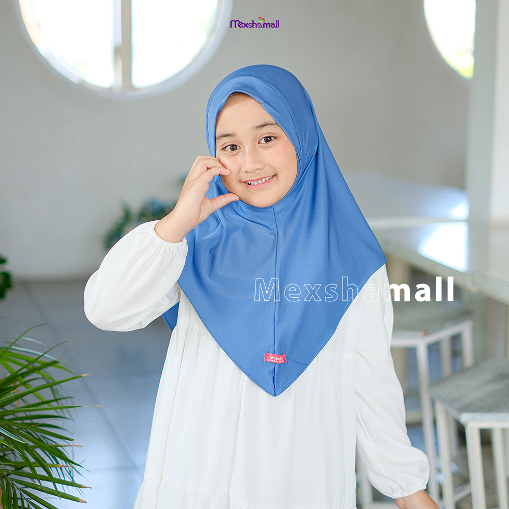 Shamira - Hijab Dagu Malay Arumi Anak 3 - 9 Tahun | Hijab Bergo Dagu Malaysia Jersey By Shamira