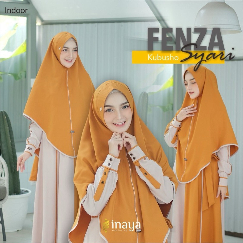 INAYA | FENZA GAMIS DRESS SYARI TWO TONE BUSUI MUSLIMAH DEWASA