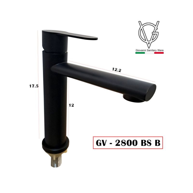 Kran wastafel black/Kran cuci tangan hitam