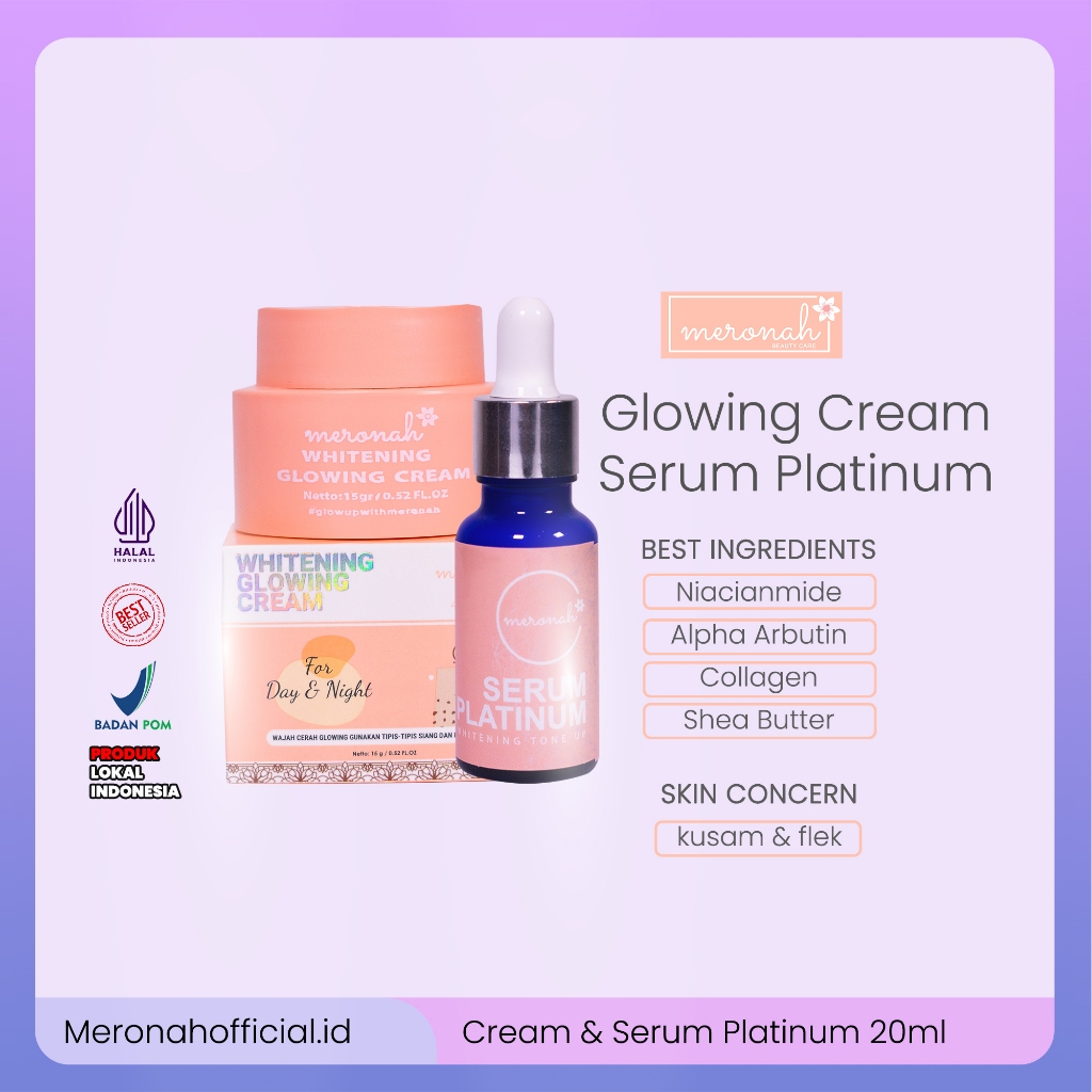 Meronah Cream + Meronah Platinum Serum 20ml