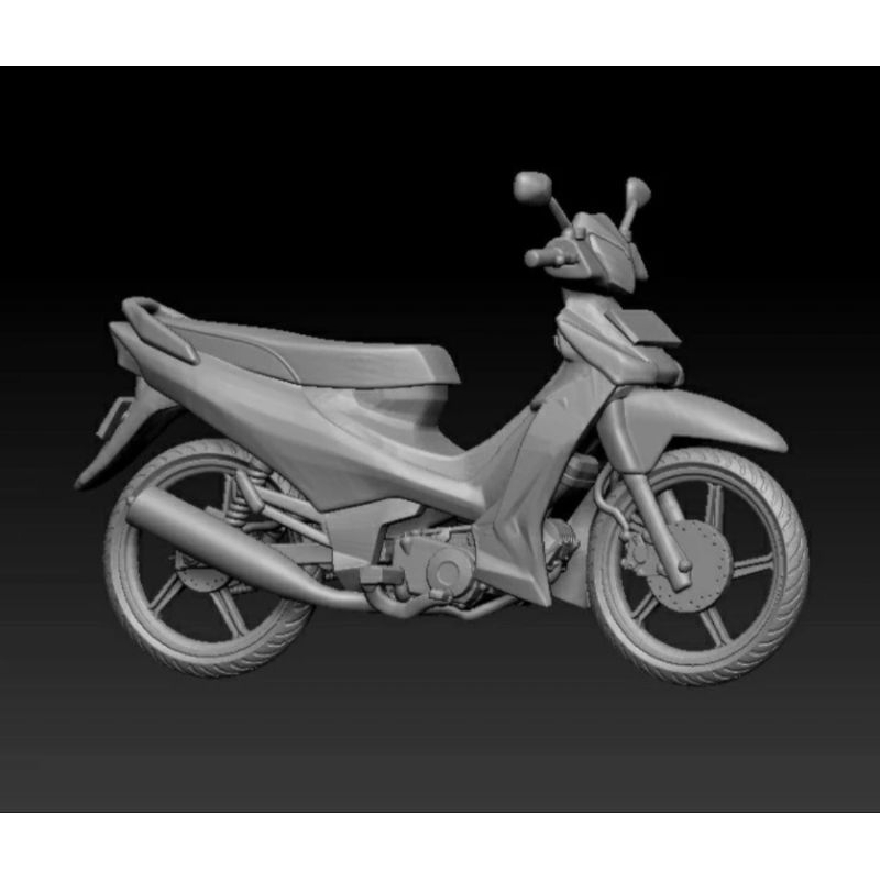 figure sepeda motor supra 125 skala 1/64  | figure motor | figure skala 1/64