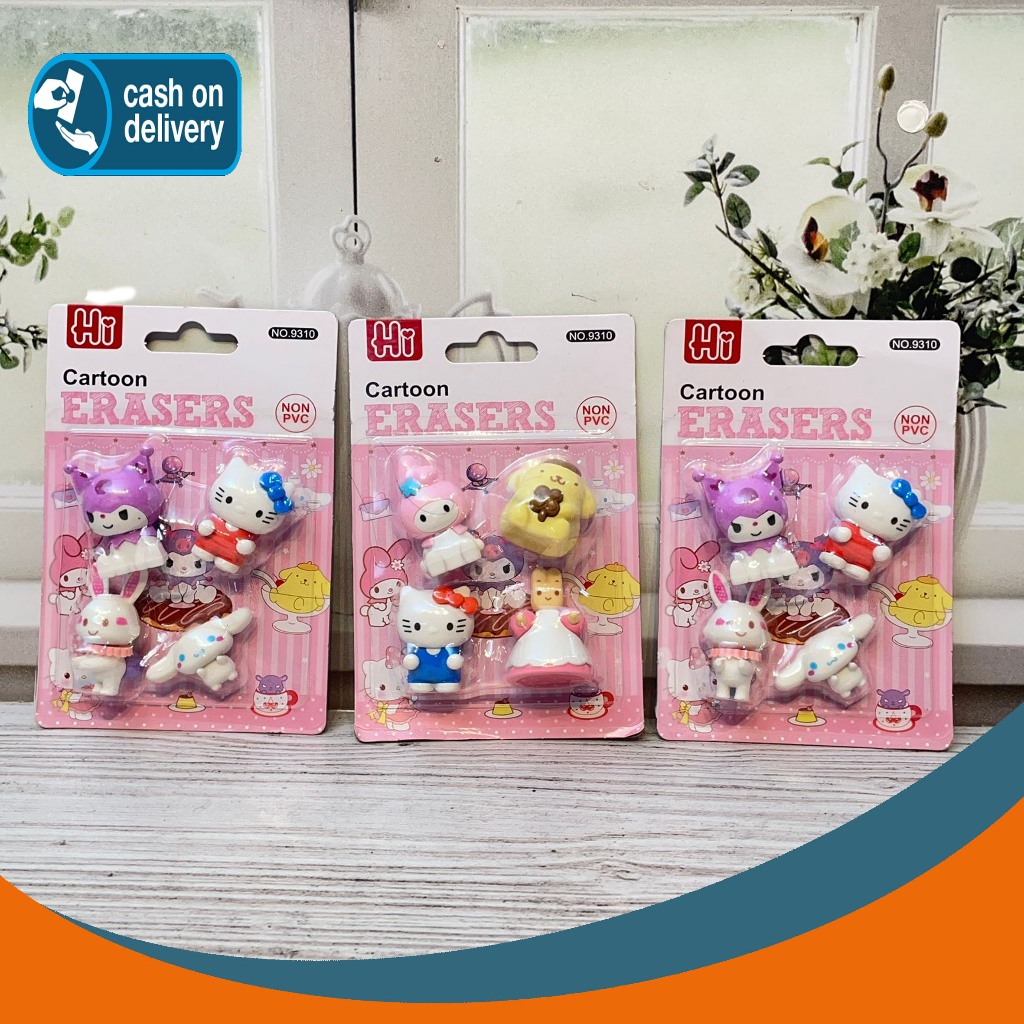 

PENGHAPUS PAPAN SANRIO 1 SET ISI 4 PCS ER-1429 SETIP STIP ERASER LUCU UNIK FANCY KARAKTER ALAT TULIS KANTOR SEKOLAH MURAH TERMURAH COD