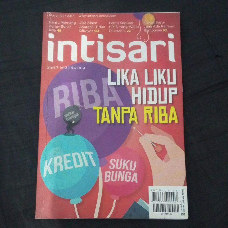 Majalah Intisari Bekas - Edisi November 2017