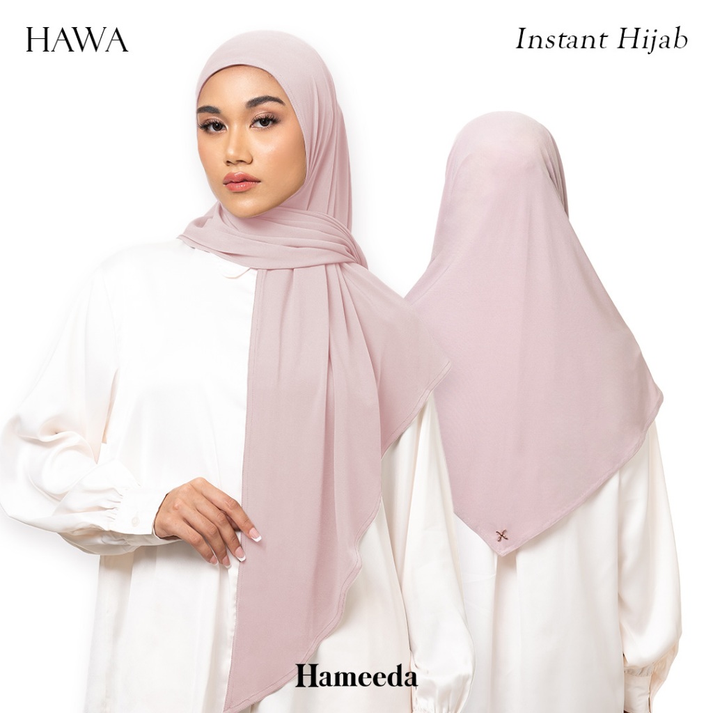 TERLARIS Hameeda - Hawa Instant Square Hijab Instan Segitiga Jersey