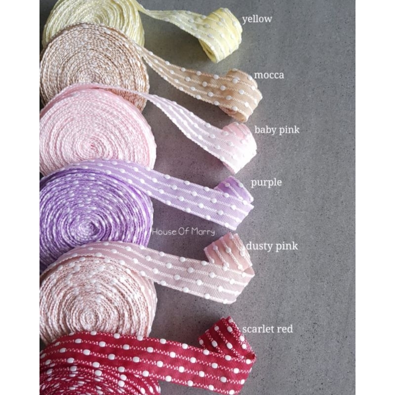

PITA SALUR DOT PG-810, jual per yard=90 cm