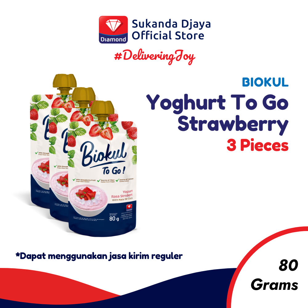 

Biokul Yogurt To Go Strawberry 80 Gr [ISI 3 PCS]