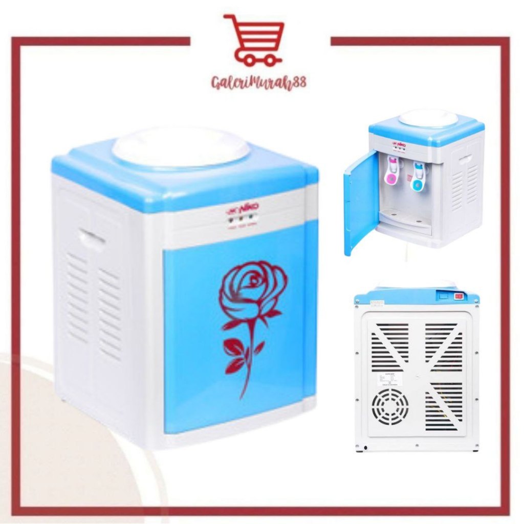NIKO Water Dispenser Hot & Normal - NK - 8WD / NIKO DISPENSER NK 8WD - DISPENSER MEJA PLUS PINTU PAN