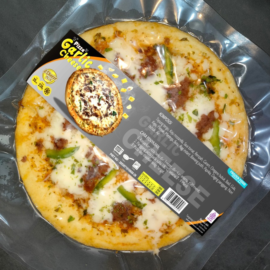 

RB D'Cheese Pizza Frozen Halal 20cm Rasanya Mantap