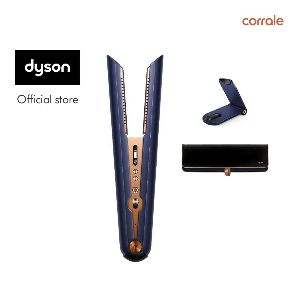 Dyson Corrale ™ Hair Straightener HS07 (Prussian Blue/Rich Copper) - Catokan Rambut Tanpa Kabel | Tr
