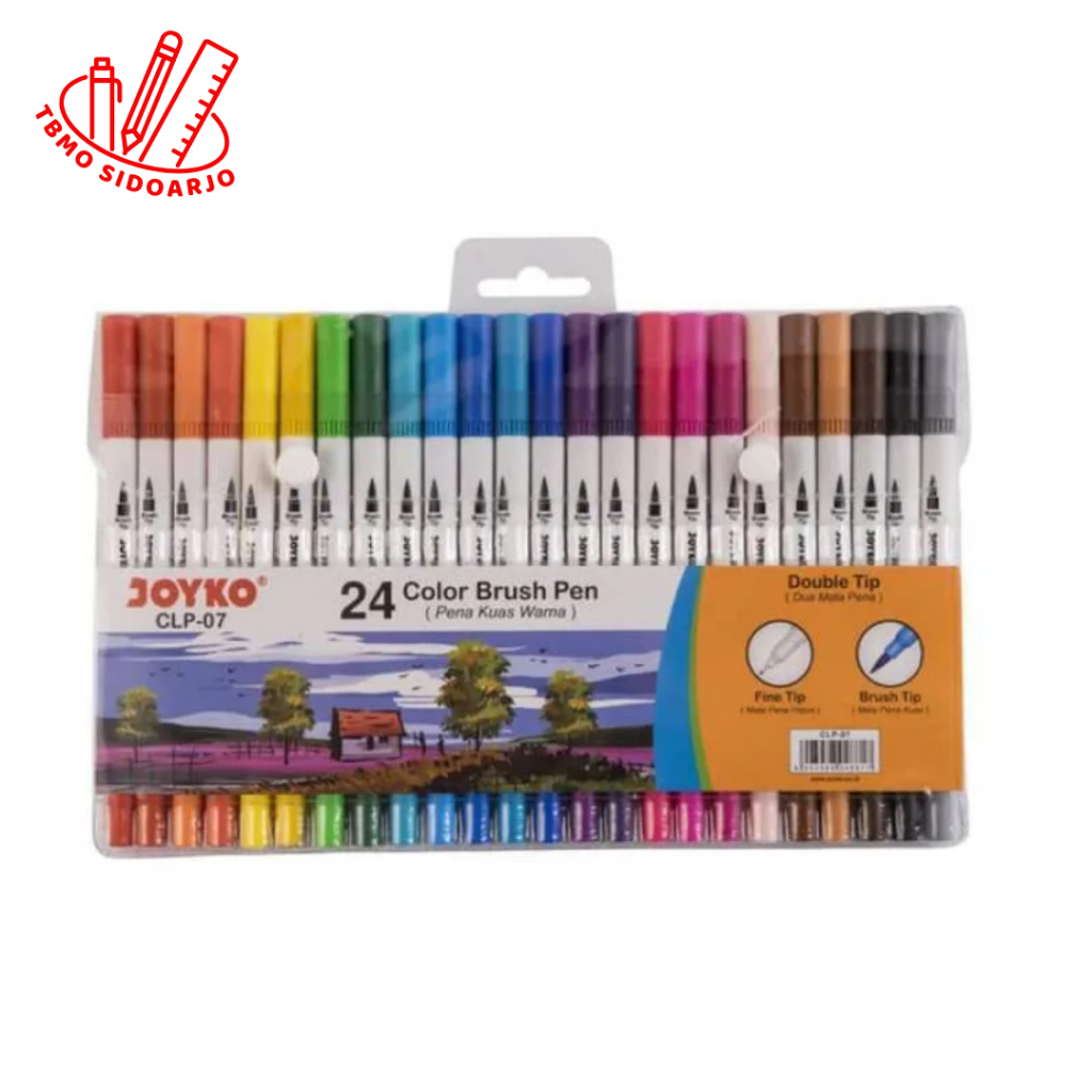

TBMO Color Brush Pen Pena Kuas Warna Joyko CLP-07 24 Warna Color