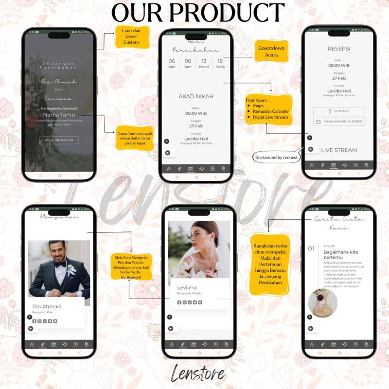 JASA PEMBUATAN UNDANGAN DIGITAL/WEBSITE UNDANGAN/VIDEO UNDANGAN 2D/VIDEO 3D (ALL CUSTOM)