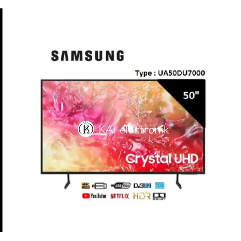 SAMSUNG 50DU7000 CRYSTAL UHD 50inch new 2024