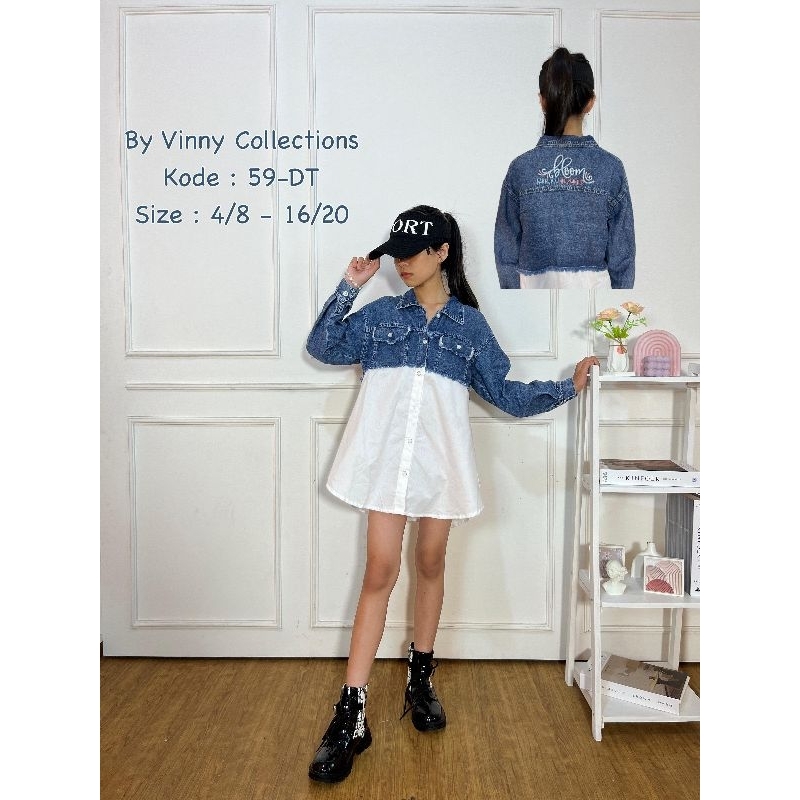 baju anak/dress anak perempuan usia 5-6 tahun/baju anak perempuan levis