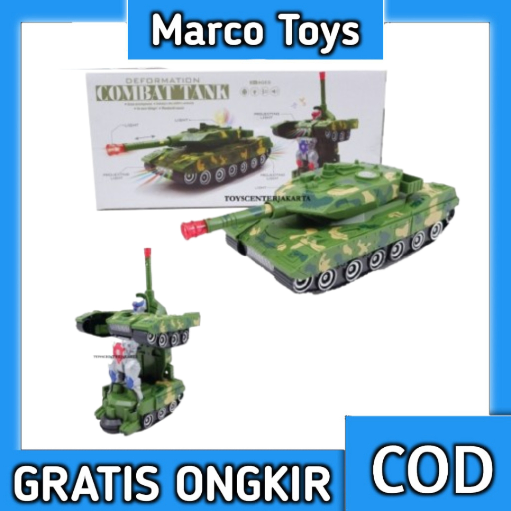 Mainan Mobil Robot Combat War Tank Deformation Military War Tank Besar