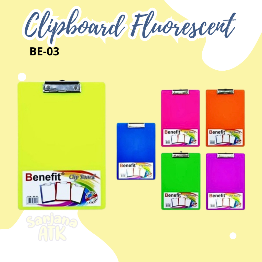 

Papan Ujian / Papan Dada / Clipboard Plastik Transparan CBR-708R