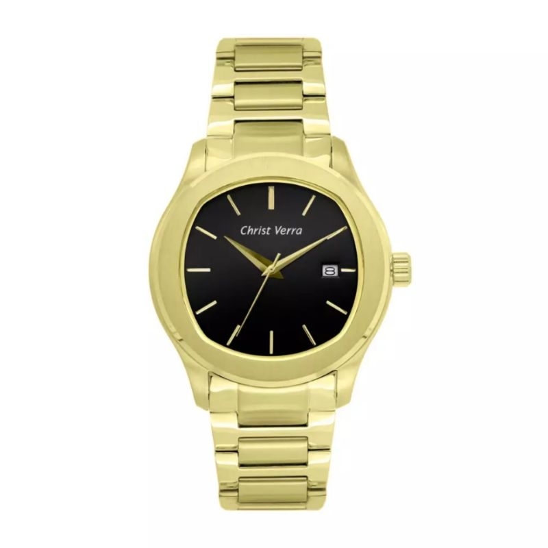 Jam Tangan Pria CHRIST VERRA CV 919491G-12 BLK Gold