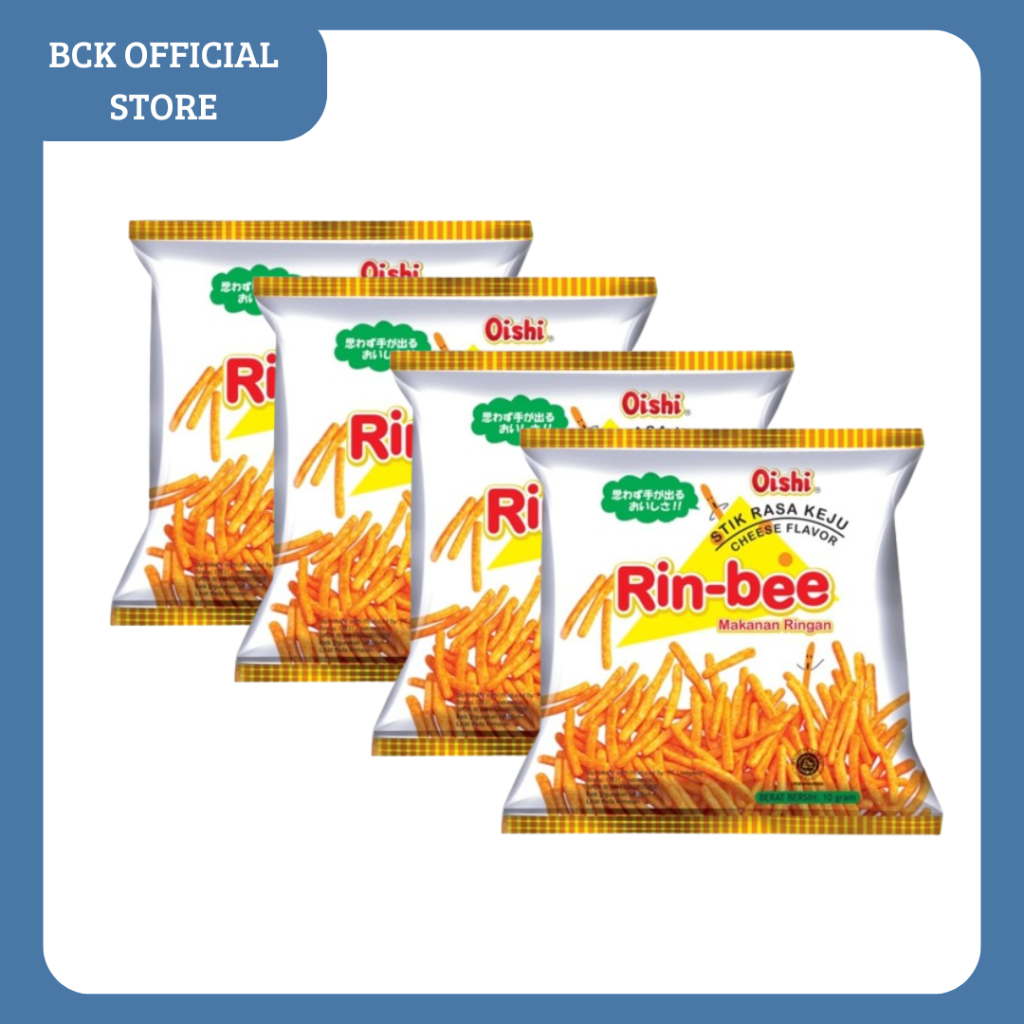 

Oishi Rin Bee Snack Stik Keju 10x11gr (renceng)