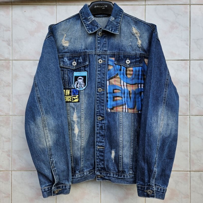 DENIM JACKET TRUCKER VIE + RICHE LIKE ETERNAL EVISU MOMOTARO SUGARCANE IRON HEART JAKET DENIM RIPPED