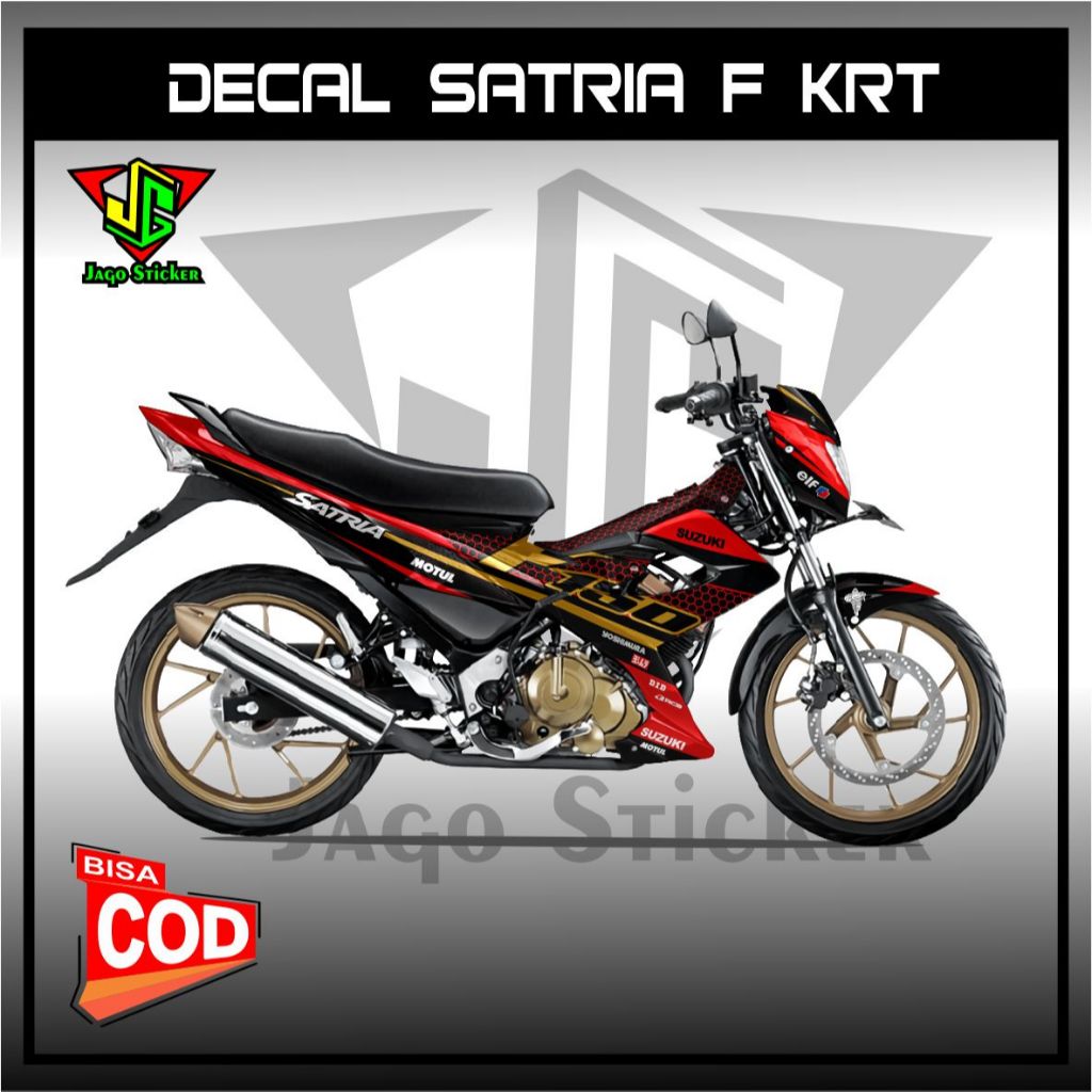Decal Satria FU 150 Facelift 2014 KRT / Fullbody Stiker Variasi Custom FU 150 2015 DOHC Fullbody