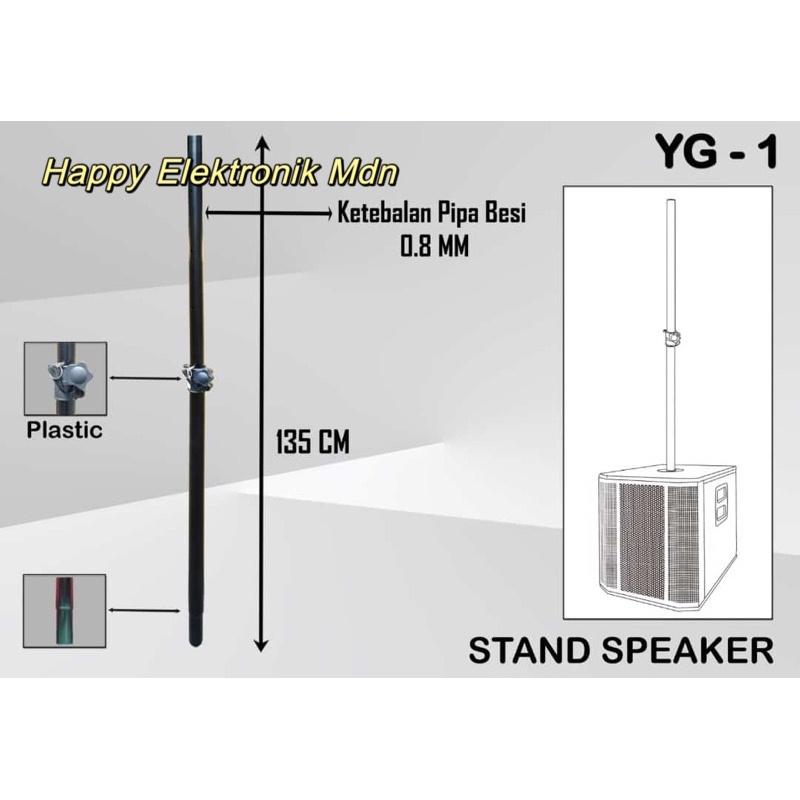 BLACKSPIDER STAND SPEAKER BLACKSPIDER STAND SUBWOOFER BLACK SPIDER YG1 BLACKSPIDER STAND SUB BLACKSP
